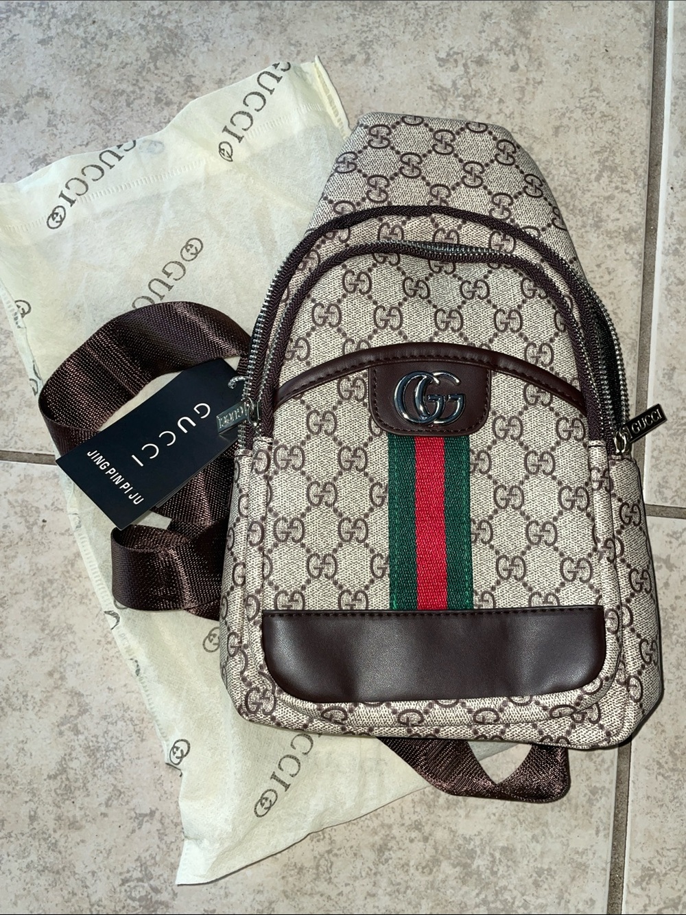 Supreme Mini Backpack Brown & Green NWT
